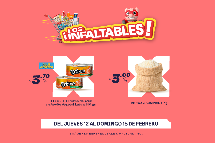 ¡LOS INFALTABLES DE MAXIAHORRO! DEL 12 AL 15 DE FEBRERO.